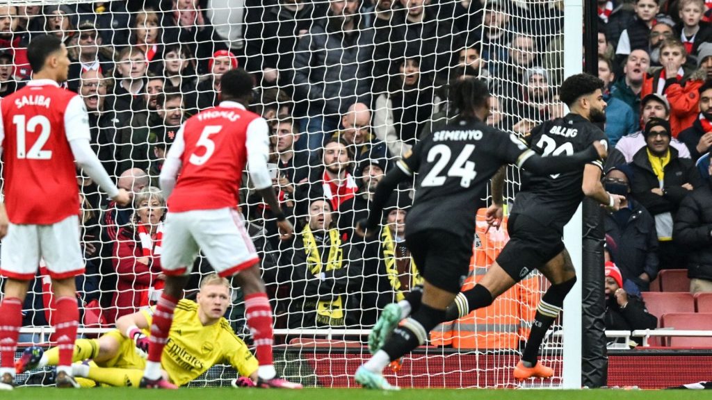 Phillip Billing score first goal against Arsenal